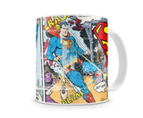 Superman Distressed Comic Strip Coffee Mug