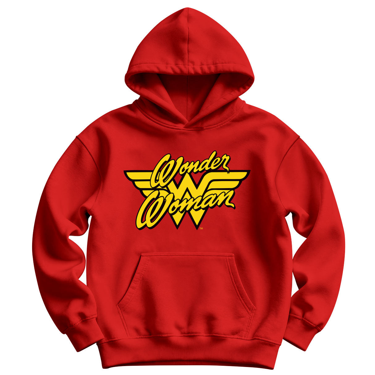 Wonder Woman Script Logo Kids Hoodie