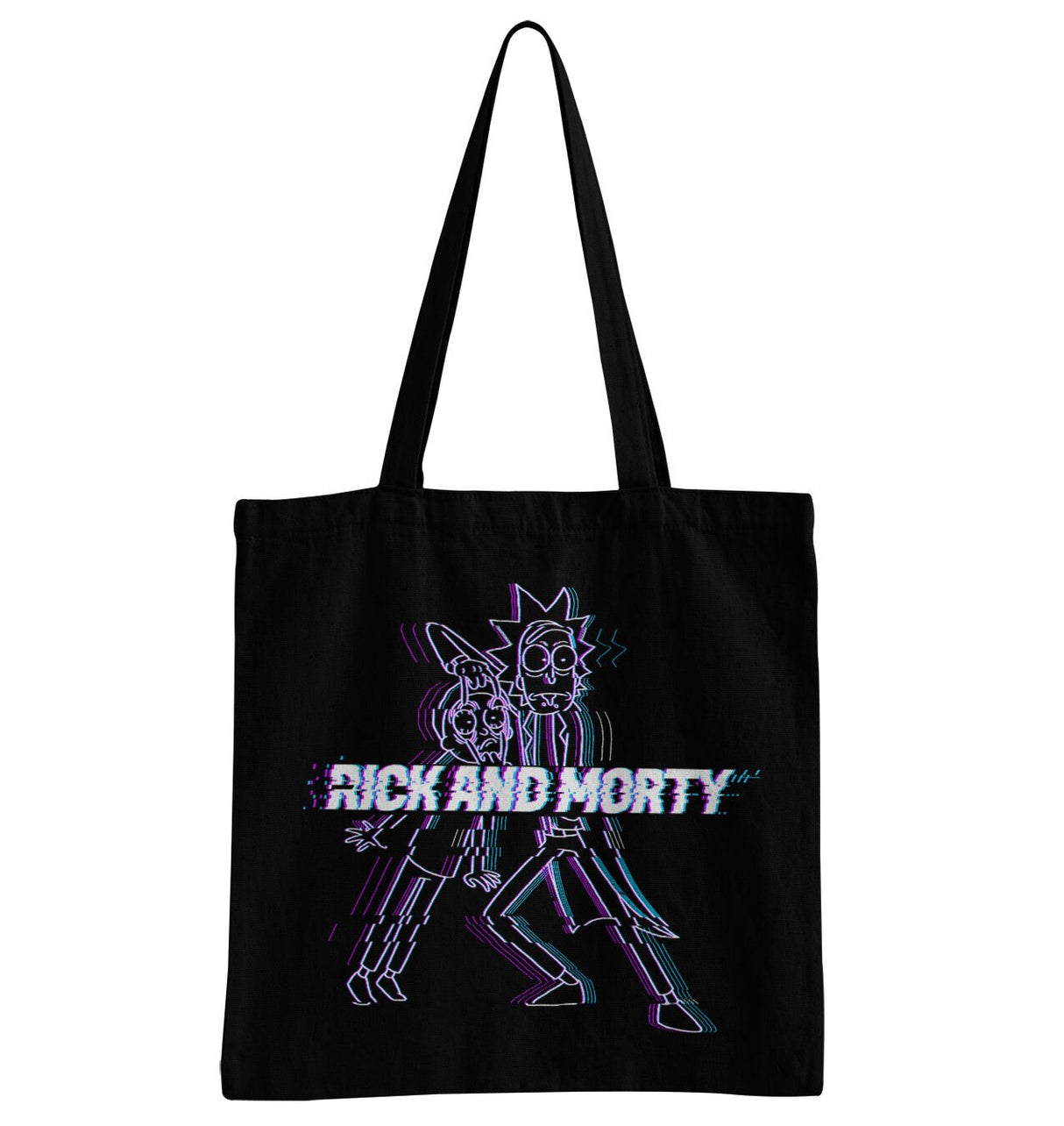 Rick And Morty Glitch Tote Bag