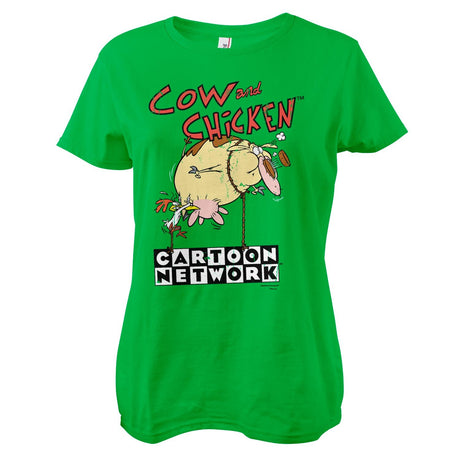 Cow and Chicken Balloon Girly Tee