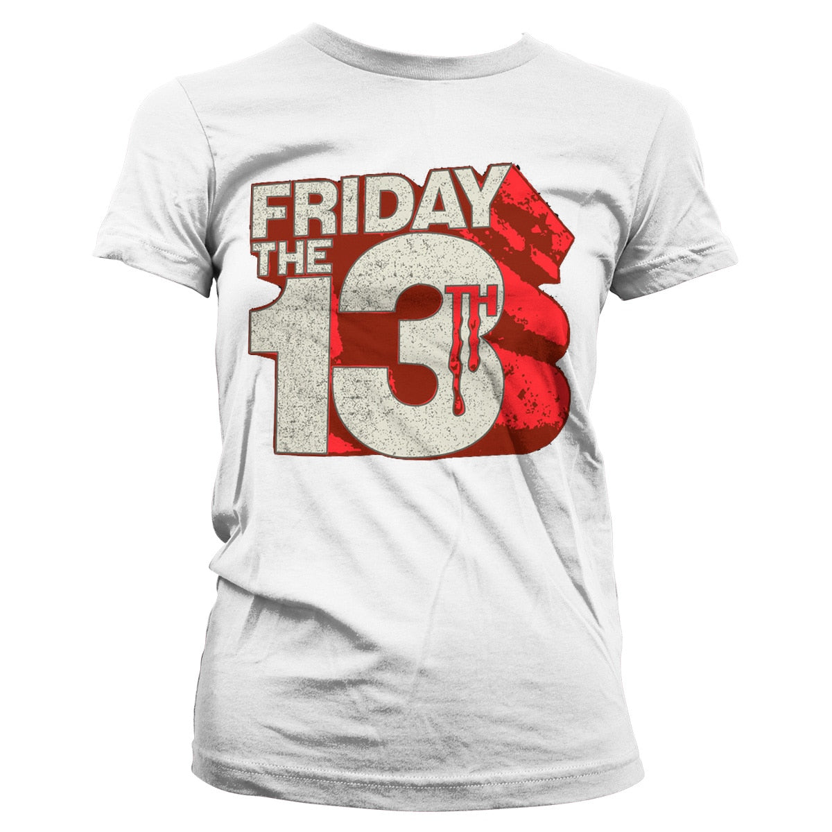 Friday The 13th Block Logo Girly Tee