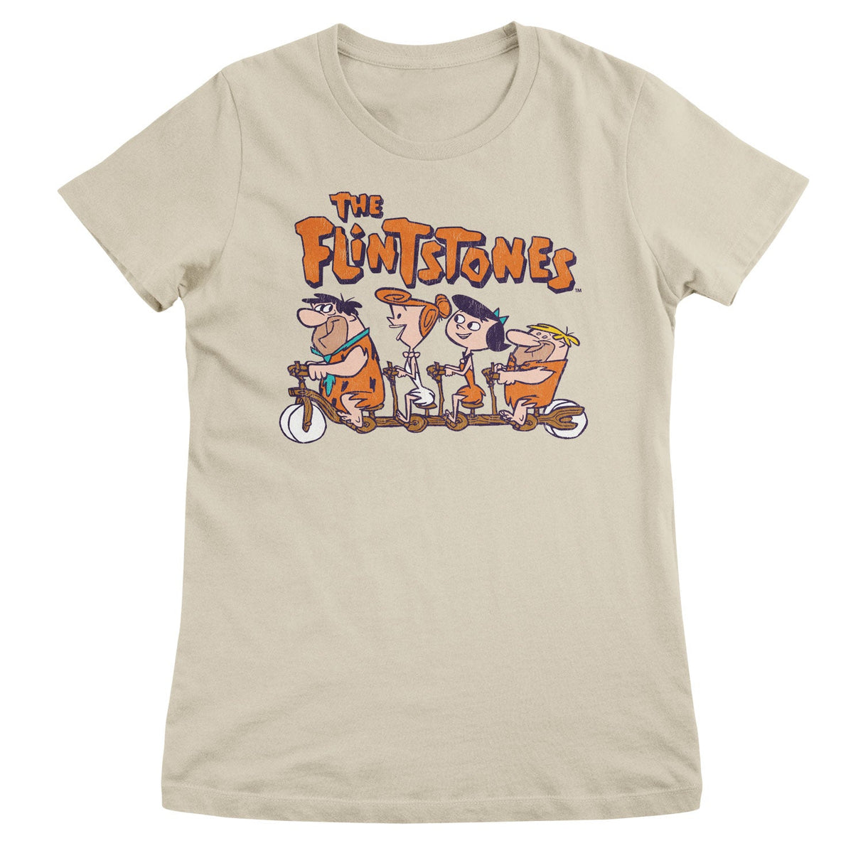 The Flintstones Biking Girly Tee