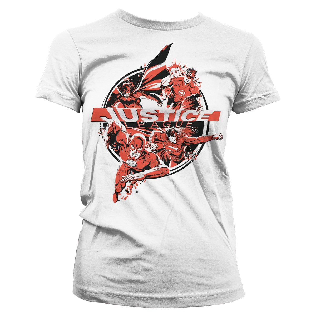 Justice League Heroes Girly Tee