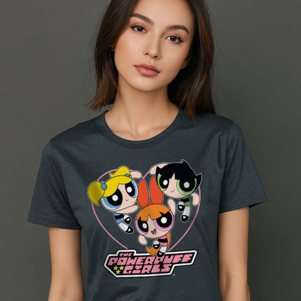 Powerpuff Girls Heart Girly Tee