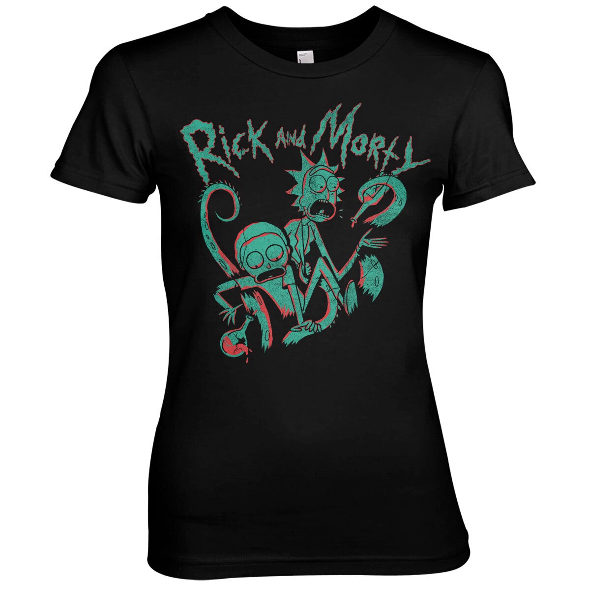 Rick And Morty Duotone Girly Tee