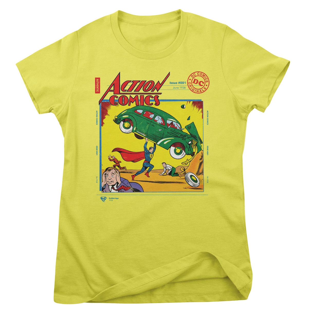 Superman in Action Comics Issue 001 Girly Tee