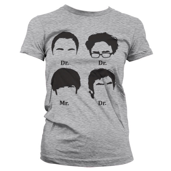 Big Bang Theory Prefix Heads Girly T-Shirt