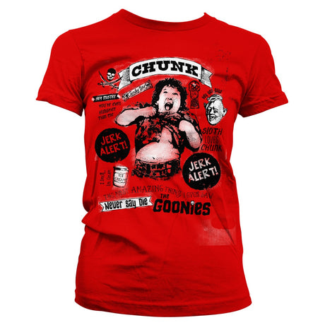 Goonies - Chunk Jerk Alert Girly Tee