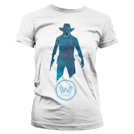 Westworld - Blue Circuit Cowboy Girly Tee