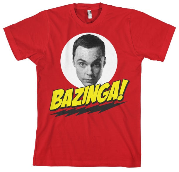 Bazinga Sheldons Head T-Shirt