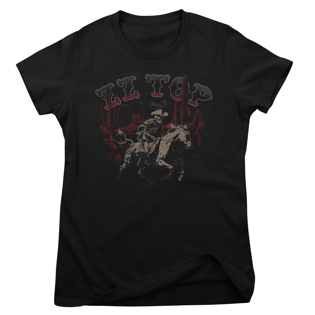 ZZ-Top - Skeleton Cowboy Girly Tee
