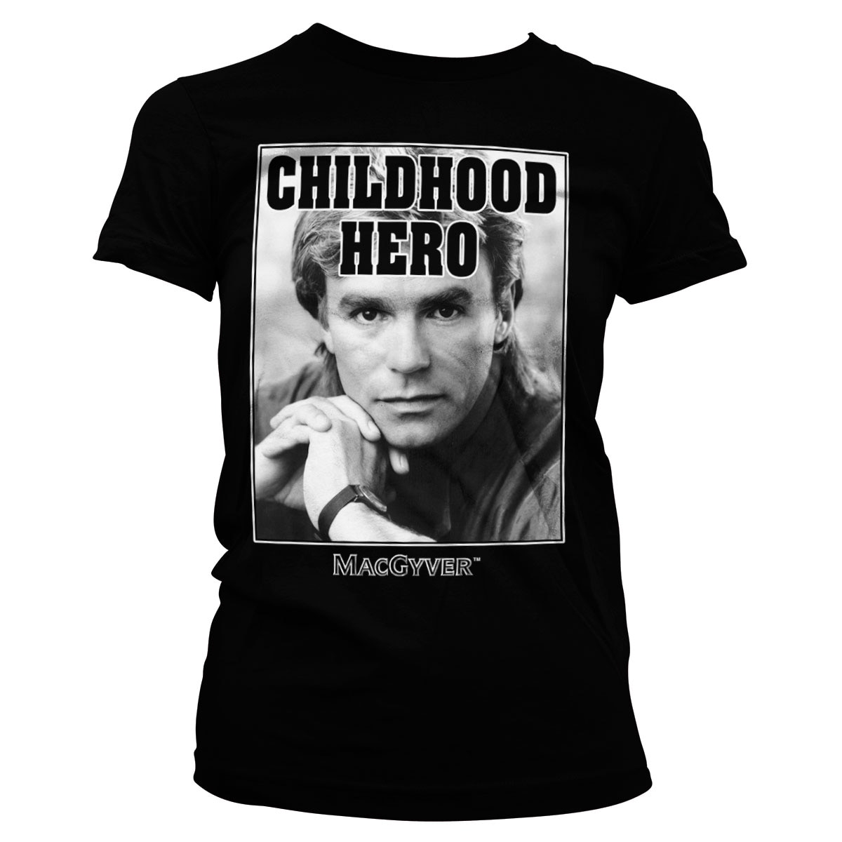 Pickering Nogen som helst Loaded Macgyver - Childhood Hero Girly Tee - Shirtstore
