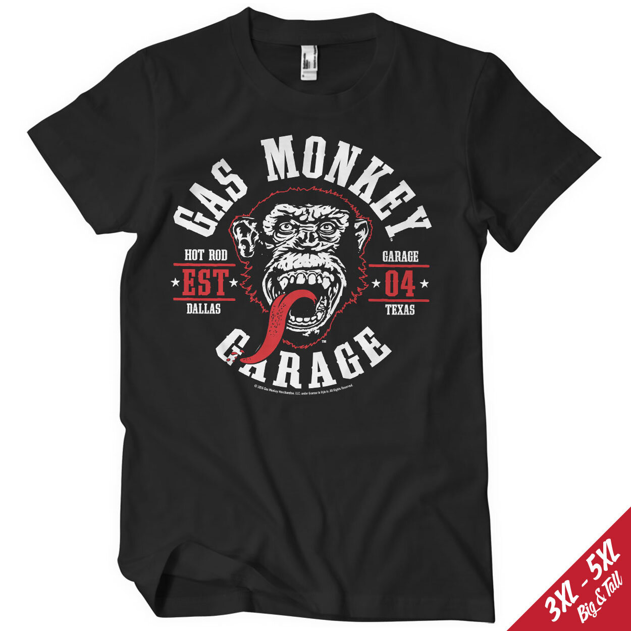 Gas Monkey Garage Round Seal Big & Tall T-Shirt