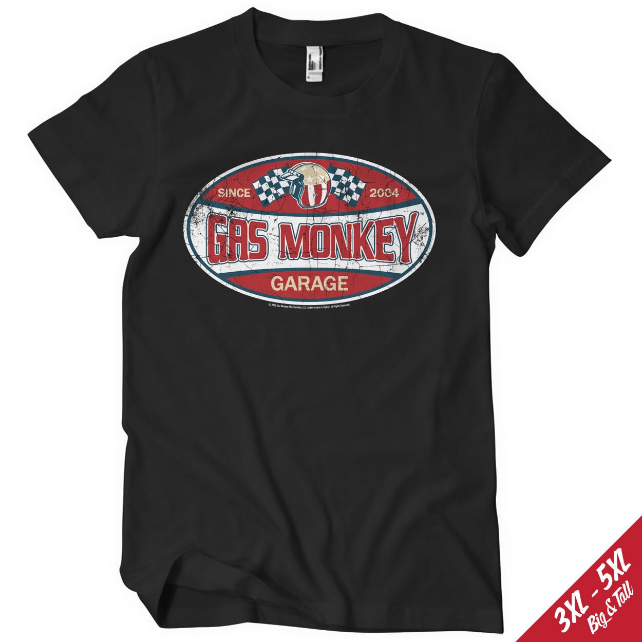 Gas Monkey Garage Since 2004 Label Big & Tall T-Shirt