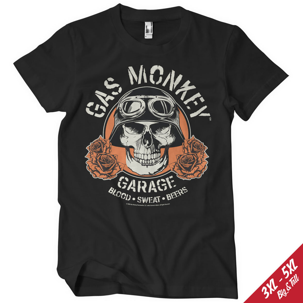 Gas Monkey Garage Skull Big & Tall T-Shirt