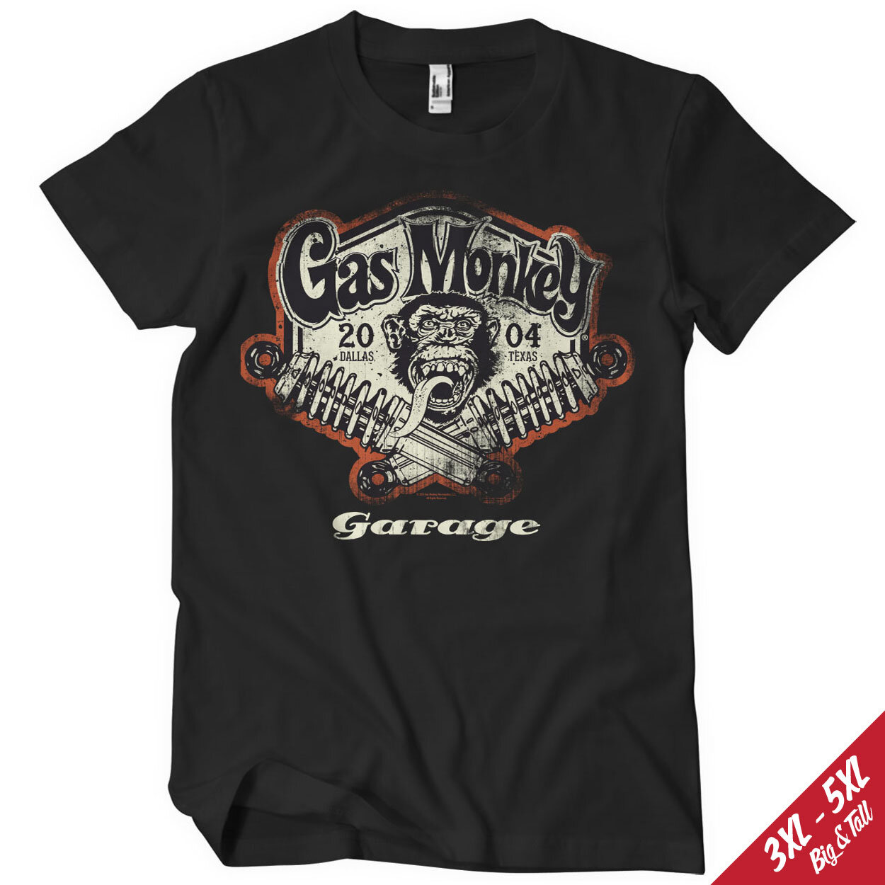 Gas Monkey Garage Spring Coils Big & Tall T-Shirt