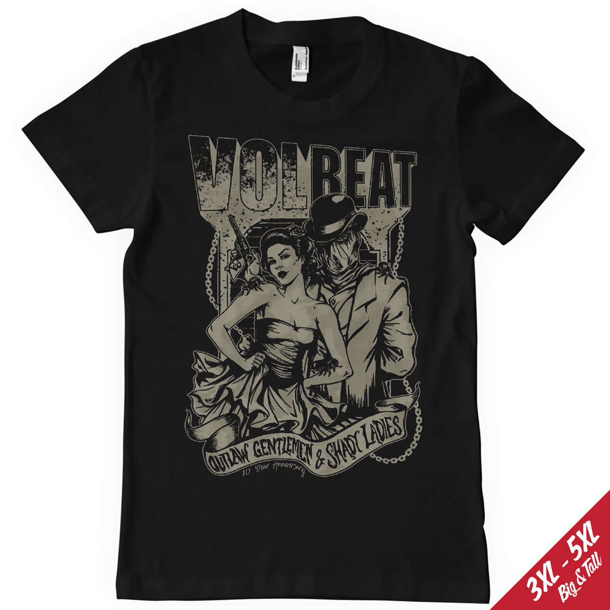 Volbeat Outlaw Gentlemen Big & Tall T-Shirt